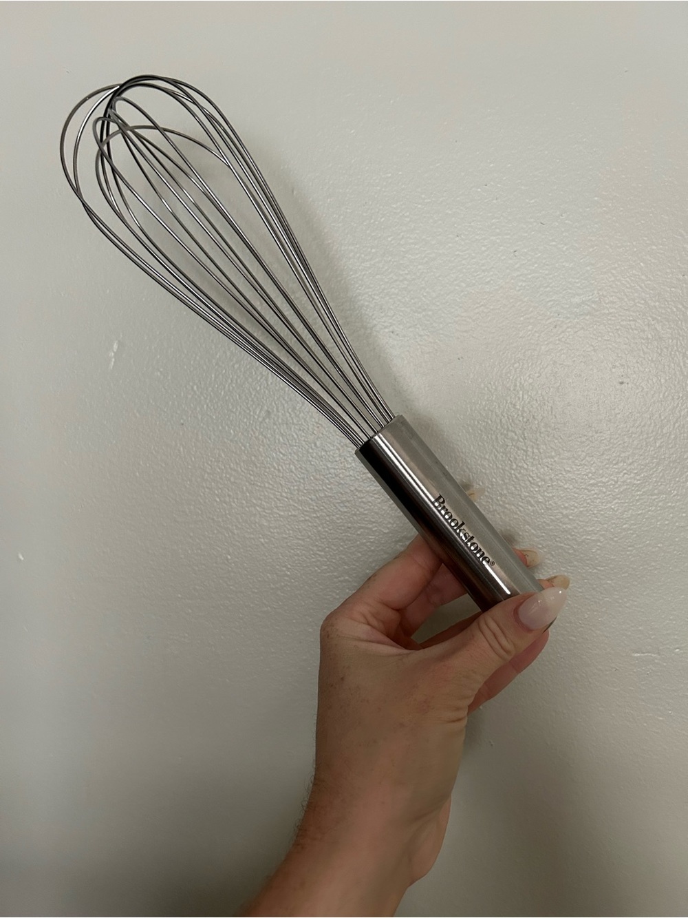 Brookstone Stainless Steel Whisk in Silver